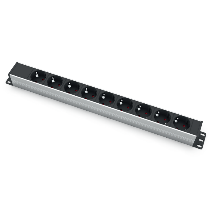 Socket block | surface-mounted | 9xSchuko | TEM Socket block | surface-mounted | 9xSchuko | TEM