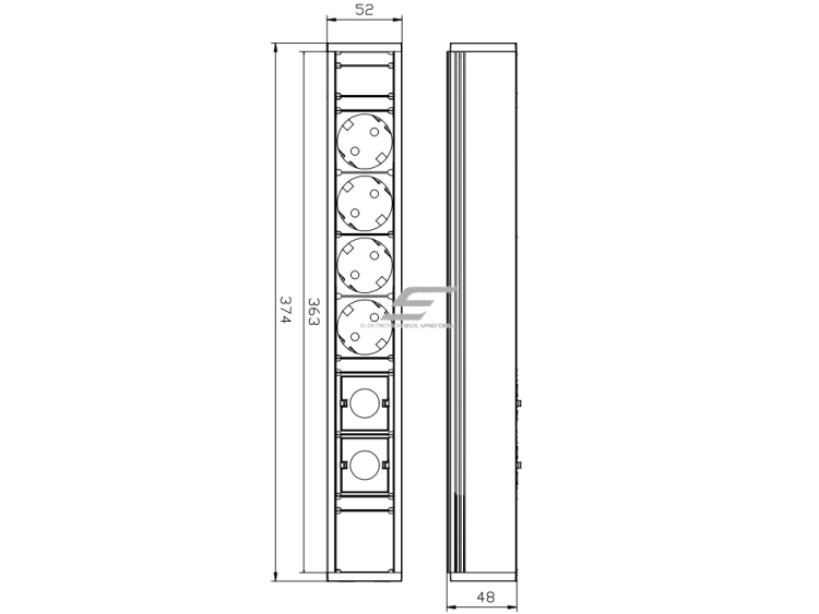Kištukinių lizdų blokas | montuojamas į baldus | 4xSchuko | 2xKeystone (tiesus LAN/HDMI)/2xLaidų lizdai | 374x52x48mm | 0,2m kabelis | GST | juodas | Bachmann SA.PO.4.2 1 Kištukinių lizdų blokas | montuojamas į baldus | 4xSchuko | 2xKeystone (tiesus LAN/HDMI)/2xLaidų lizdai | 374x52x48mm | 0,2m kabelis | GST | juodas | Bachmann SA.PO.4.2 1
