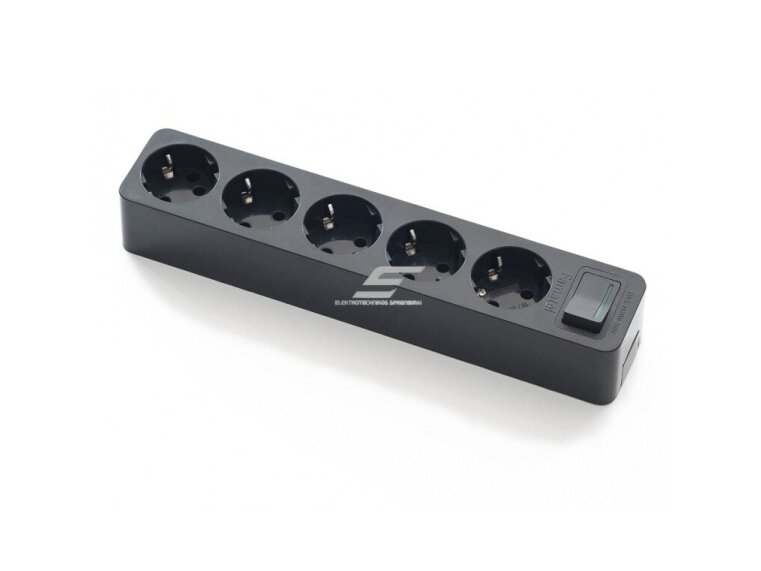 Kištukinis lizdas | 5xSchuko | 16A | 250V | 3680W | su įžeminimu ir jungikliu | atsparus UV | juodas | FAMATEL | 2525-N | 8429760218739 Kištukinis lizdas | 5xSchuko | 16A | 250V | 3680W | su įžeminimu ir jungikliu | atsparus UV | juodas | FAMATEL | 2525-N | 8429760218739