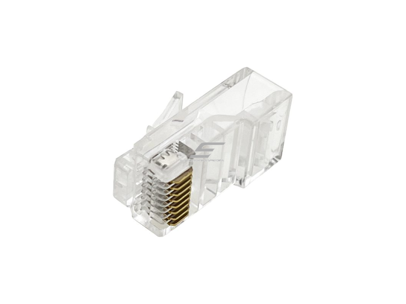 Tinklo kištukas | jungtis RJ45 (8P8C) | UTP CAT 5e kabeliui | neekranuotas | perveriamas | skaidrus | ALANTEC | WT118 Tinklo kištukas | jungtis RJ45 (8P8C) | UTP CAT 5e kabeliui | neekranuotas | perveriamas | skaidrus | ALANTEC | WT118