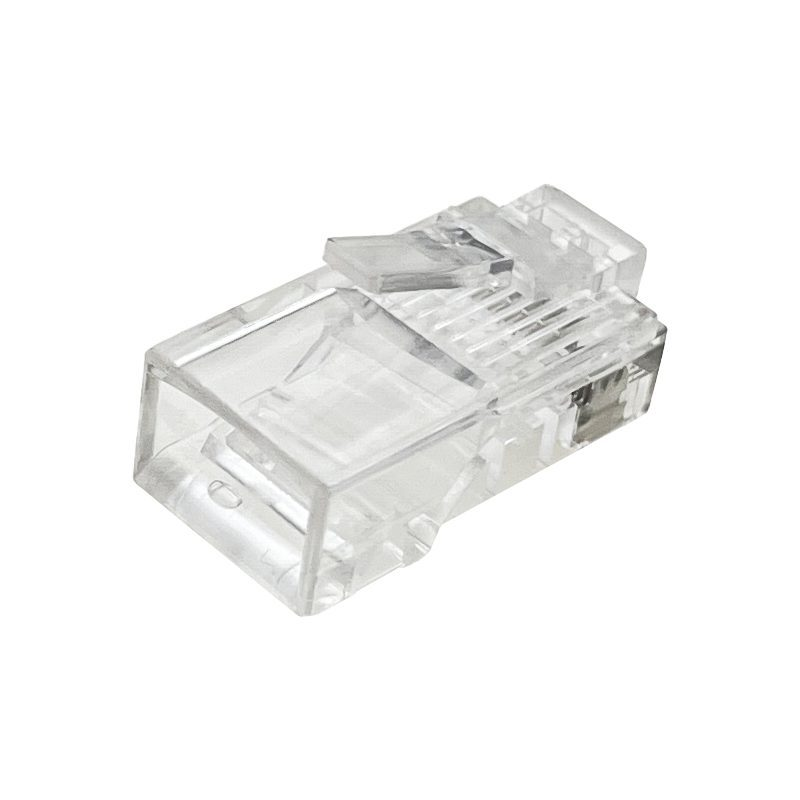 Võrgu pistik | RJ45 ühendus (8P8C) | UTP CAT 5e kaablile | varjestamata | läbiv | läbipaistev 3