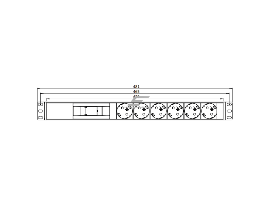 Kištukinių lizdų blokas | montuojamas į skydą | 6xSchuko | su automatiniu jungikliu 1P 16A B | 481mm | juodas/sidabrinis | TEM 14001.1060.000 1 Kištukinių lizdų blokas | montuojamas į skydą | 6xSchuko | su automatiniu jungikliu 1P 16A B | 481mm | juodas/sidabrinis | TEM 14001.1060.000 1