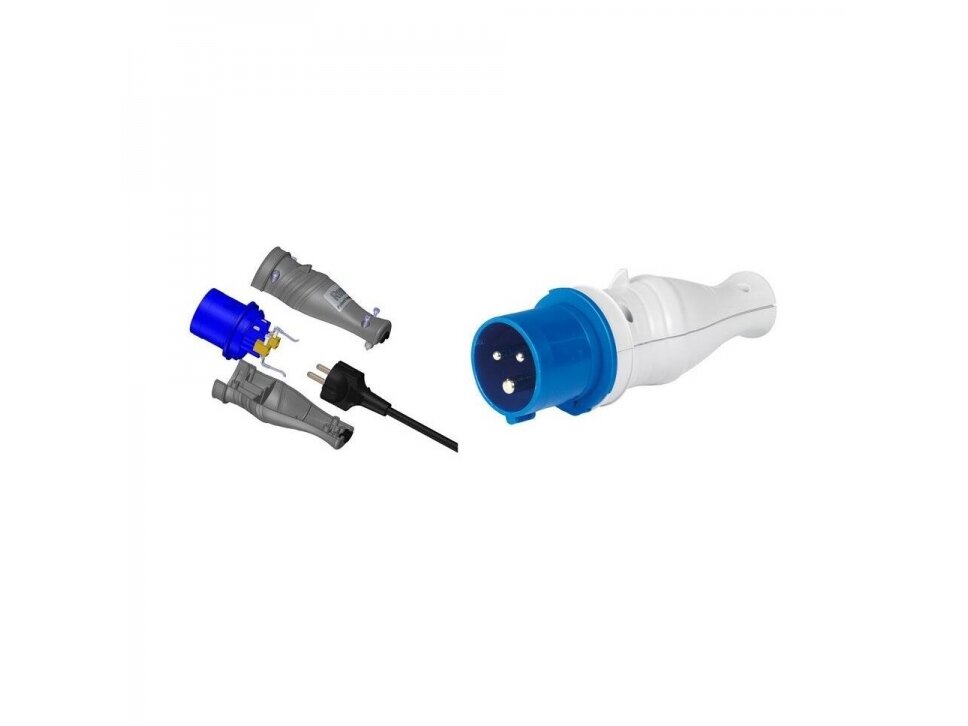 Kištukas (adapteris) perėjimas į shuko kištuką iš 230V į 230V 16A 8051093576974 1