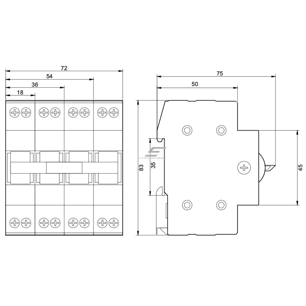 Modulaarne lüliti generaatoritele 4P | 63A | 1-0-2 | FSD2 Promfactor Baltic FSD24063 1 Modulaarne lüliti generaatoritele 4P | 63A | 1-0-2 | FSD2 Promfactor Baltic FSD24063 1