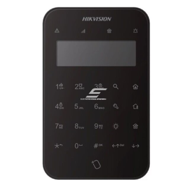 Bezvadu tastatūra ar RFID karšu lasītāju | drošības sistēmu pārvaldībai | melna | Hikvision DS-PK1-LT-WE AX PRO Bezvadu tastatūra ar RFID karšu lasītāju | drošības sistēmu pārvaldībai | melna | Hikvision DS-PK1-LT-WE AX PRO