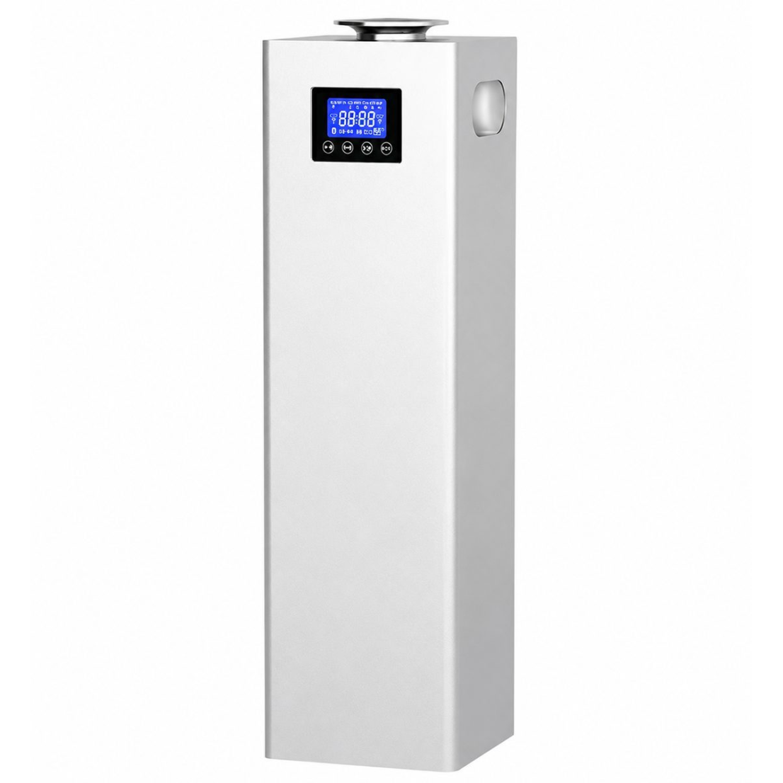 Komercyjny dyfuzor zapachowy | 24W | 1000 ml | do 2000 m³ | sterowanie APP + Bluetooth | wolnostojący | technologia bezwodna | 150x150x545 mm | srebrny