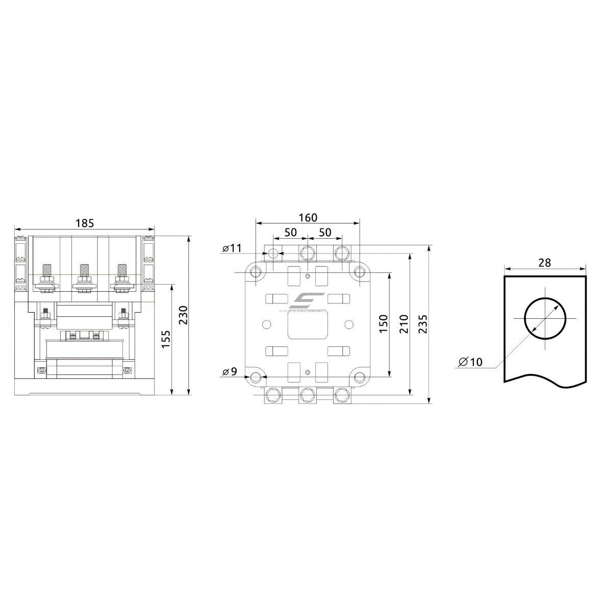 Tööstuslik magnetkontaktor | 3P | 400 A (AC-3) | 110 kW/230 V | 4 NO + 2 NC | mähis 110 V AC | IEC/EN 60947-4-1 | Promfactor Baltic FC70400110 1 Tööstuslik magnetkontaktor | 3P | 400 A (AC-3) | 110 kW/230 V | 4 NO + 2 NC | mähis 110 V AC | IEC/EN 60947-4-1 | Promfactor Baltic FC70400110 1