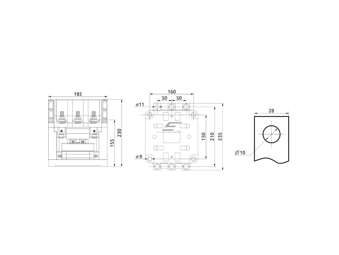 Pramoninis magnetinis kontaktorius | 3P | 315 A (AC-3) | 90 kW/230 V | 4 NO + 2 NC | ritė 230 V AC | IEC/EN 60947-4-1 | Promfactor Baltic FC70315230 1 Pramoninis magnetinis kontaktorius | 3P | 315 A (AC-3) | 90 kW/230 V | 4 NO + 2 NC | ritė 230 V AC | IEC/EN 60947-4-1 | Promfactor Baltic FC70315230 1