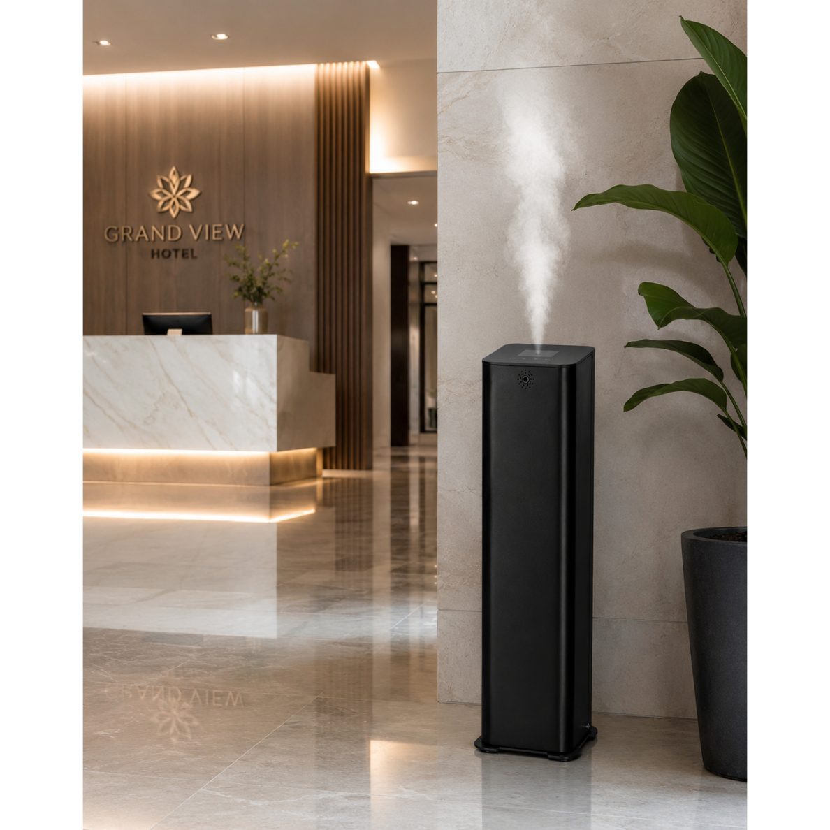 Commercial aroma diffuser | 24W | 1000 ml | WiFi + APP control | freestanding | waterless technology | 160x160x540mm | black 3 Commercial aroma diffuser | 24W | 1000 ml | WiFi + APP control | freestanding | waterless technology | 160x160x540mm | black 3