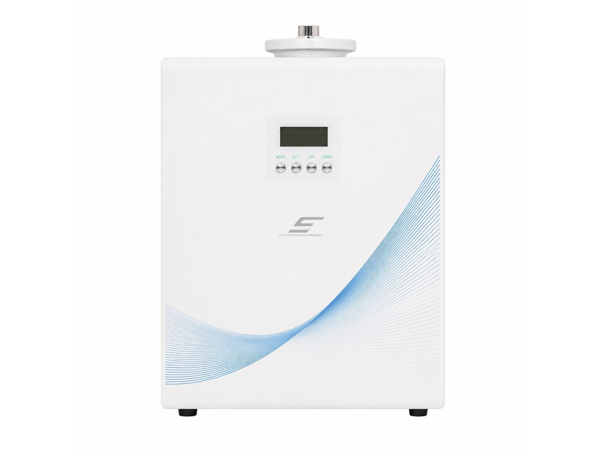 Komercinis aromato difuzorius | 10 W | 500 ml | iki 1000 m³ | Wi-Fi | HVAC jungtis | sieninis arba pastatomas | 250×115×210 mm | baltas | ES-GT-1000FBW