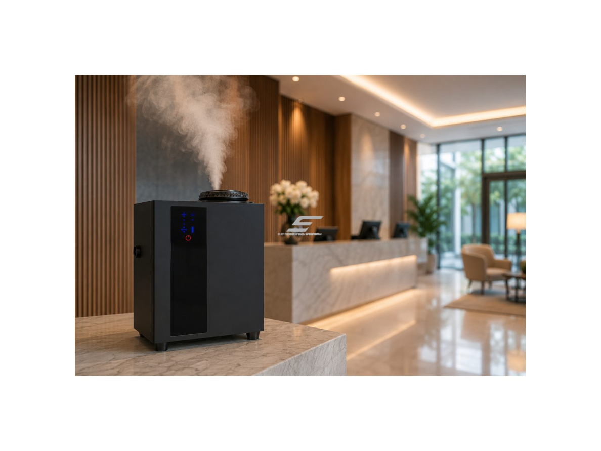 Bevandenis aromato difuzorius | 8 W | 200 ml | iki 300 m³ | 12 V DC | Wi-Fi | HVAC jungtis | sieninis | 160×86×205 mm | juodas | ES-MLK-A300 3 Bevandenis aromato difuzorius | 8 W | 200 ml | iki 300 m³ | 12 V DC | Wi-Fi | HVAC jungtis | sieninis | 160×86×205 mm | juodas | ES-MLK-A300 3