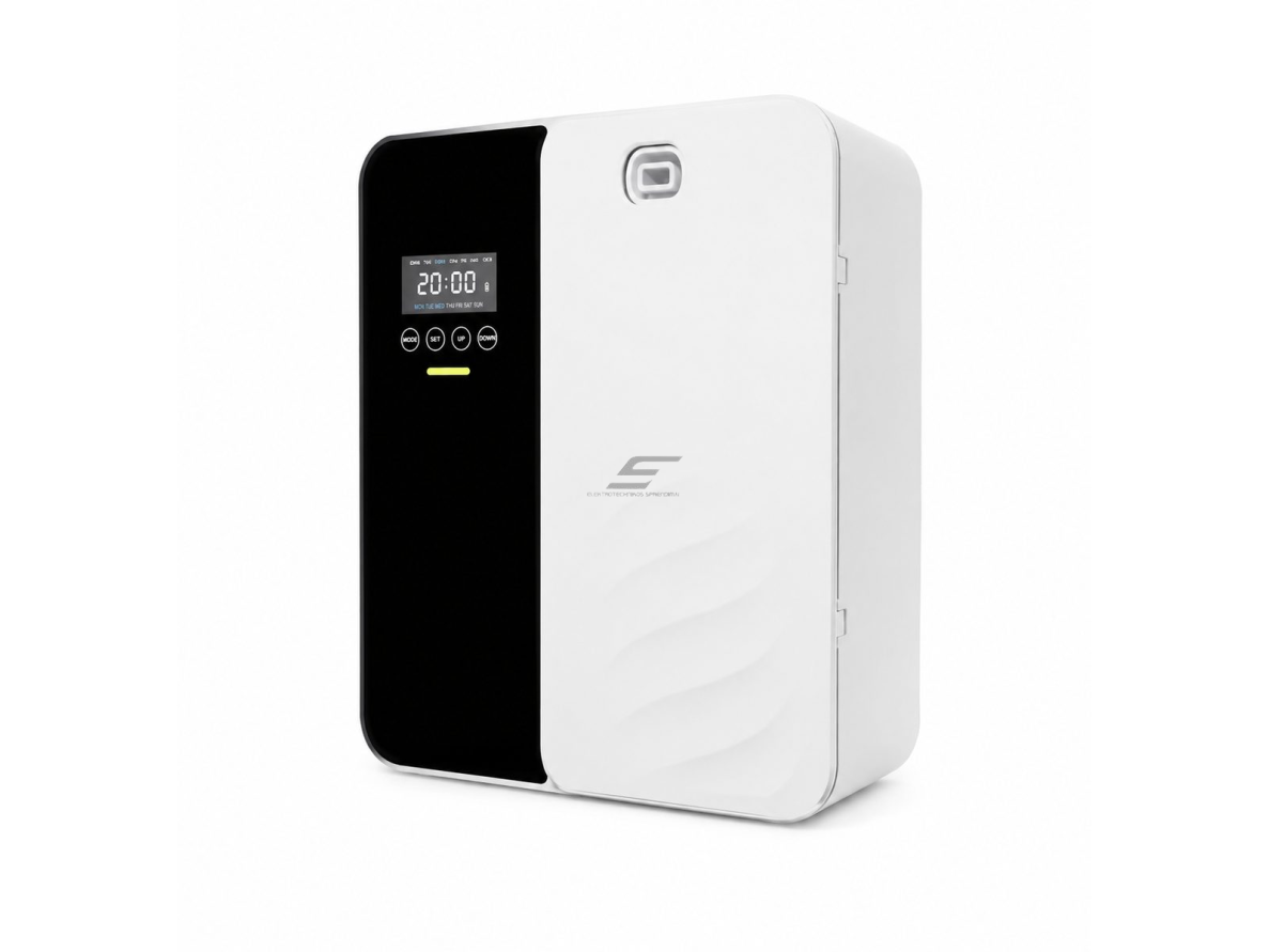 Komercinis aromato difuzorius | 8 W | 500 ml | iki 600 m³ | 12 V DC | Wi-Fi ir Bluetooth | HVAC jungtis | baltas | ES-AF-11 Komercinis aromato difuzorius | 8 W | 500 ml | iki 600 m³ | 12 V DC | Wi-Fi ir Bluetooth | HVAC jungtis | baltas | ES-AF-11