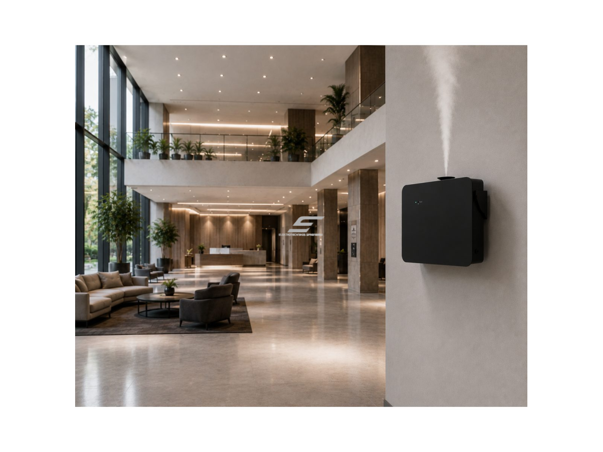 Bevandenis aromato difuzorius | 8 W | 500 ml | iki 2000 m³ | 12 V DC | Bluetooth | sieninis arba pastatomas | 344×154×256,5 mm | juodas | ES-GL-D2000B 2 Bevandenis aromato difuzorius | 8 W | 500 ml | iki 2000 m³ | 12 V DC | Bluetooth | sieninis arba pastatomas | 344×154×256,5 mm | juodas | ES-GL-D2000B 2