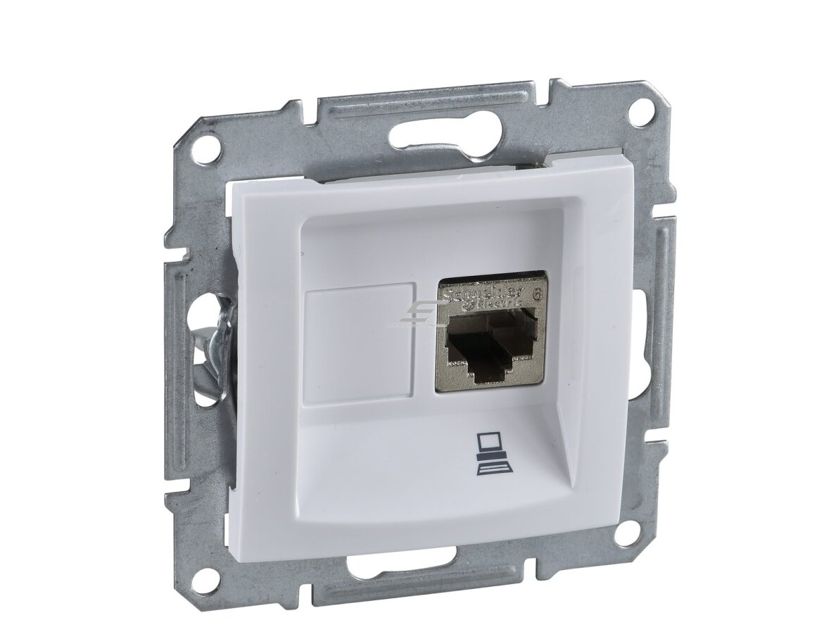 Kompiuterio lizdas | 1 vietos | 1xRJ45 CAT5E UTP | potinkinis | IP20 | baltas | Sedna Design | Schneider Electric | SDD111451 Kompiuterio lizdas | 1 vietos | 1xRJ45 CAT5E UTP | potinkinis | IP20 | baltas | Sedna Design | Schneider Electric | SDD111451