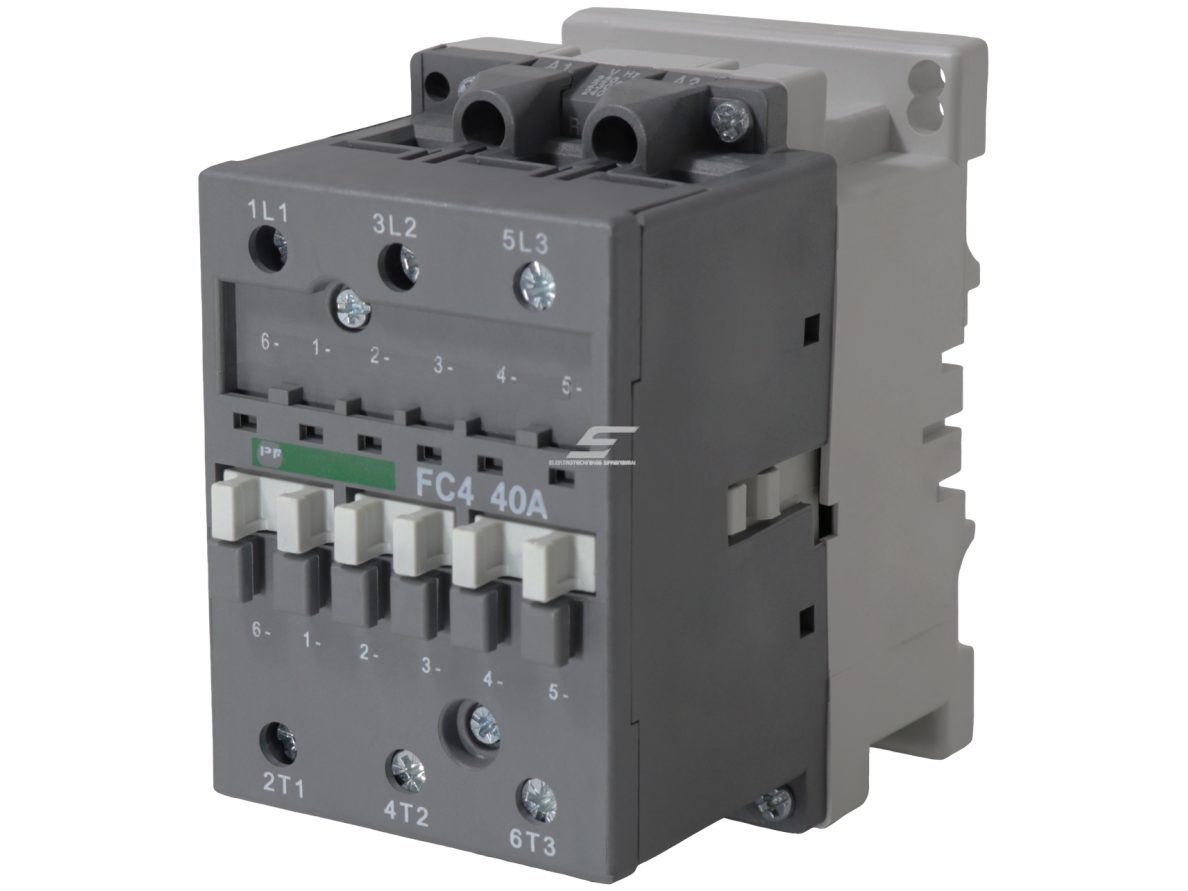 Pramoninis magnetinis kontaktorius | 3P | 40 A (AC-3) | 11 kW/230 V | 1 NO + 1 NC | ritė 230 V AC | IEC/EN 60947-4-1 | Promfactor Baltic FC40040230
