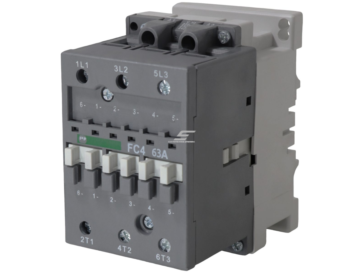 Pramoninis magnetinis kontaktorius | 3P | 63 A (AC-3) | 18,5 kW/230 V | 1 NO + 1 NC | ritė 400 V AC | IEC/EN 60947-4-1 | Promfactor Baltic FC40063400