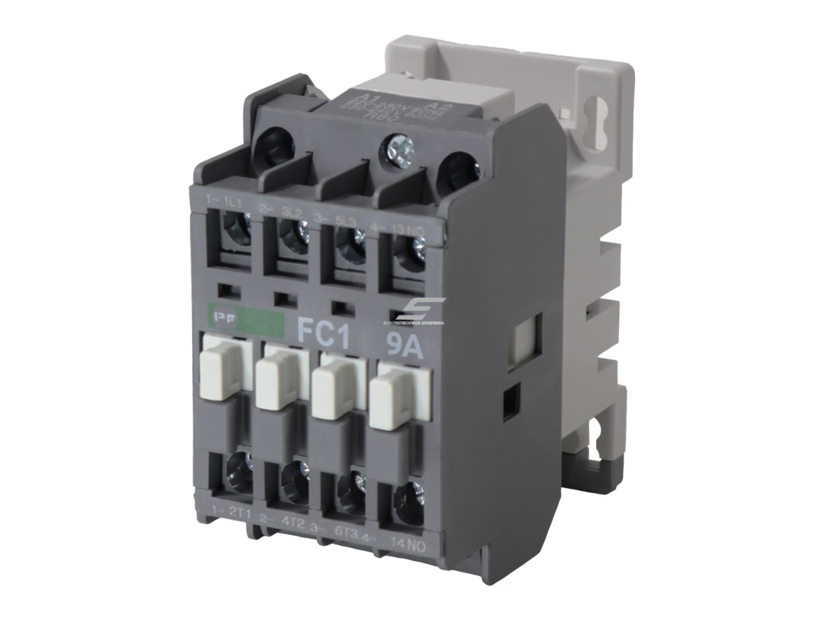 Pramoninis magnetinis kontaktorius | 3P | 9 A (AC-3) | 2,2 kW/230 V | 1 NO | ritė 230 V AC | IEC/EN 60947-4-1 | Promfactor Baltic FC10009230 Pramoninis magnetinis kontaktorius | 3P | 9 A (AC-3) | 2,2 kW/230 V | 1 NO | ritė 230 V AC | IEC/EN 60947-4-1 | Promfactor Baltic FC10009230