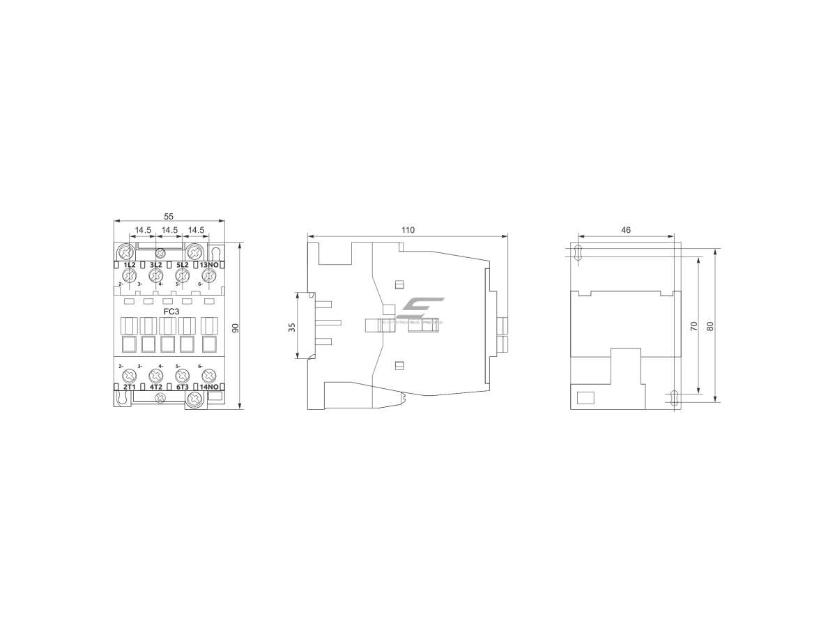 Pramoninis magnetinis kontaktorius | 3P | 32 A (AC-3) | 8 kW/230 V | 1 NO | ritė 36 V AC | IEC/EN 60947-4-1 | Promfactor Baltic FC30032036 2 Pramoninis magnetinis kontaktorius | 3P | 32 A (AC-3) | 8 kW/230 V | 1 NO | ritė 36 V AC | IEC/EN 60947-4-1 | Promfactor Baltic FC30032036 2
