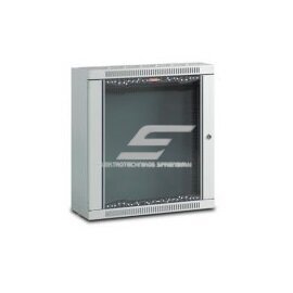 Electrical distribution switch cabinet | wall-mounted | 3U | 540x400x180mm | glass door Electrical distribution switch cabinet | wall-mounted | 3U | 540x400x180mm | glass door