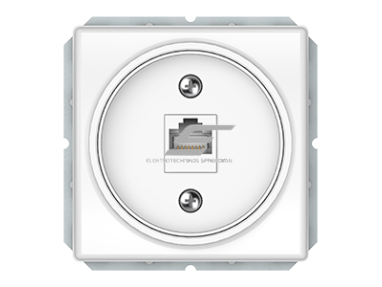 Kompiuterio lizdas | 1 vietos | RJ45 CAT5E UTP AMP | potinkinis | IP20 | baltas | Vilma | ST150 | KLRJ45-15e1-02 | 4779101630442