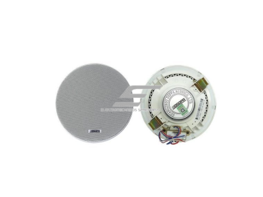 Koaksialinė lubinė garso kolonėlė | 70V/100V | 10W | 103dB | Ø190mm | apsauginis galinis dangtelis | 6.5" dydžio garsiakalbis | balta Koaksialinė lubinė garso kolonėlė | 70V/100V | 10W | 103dB | Ø190mm | apsauginis galinis dangtelis | 6.5" dydžio garsiakalbis | balta