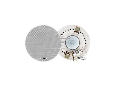 Koaksialinė lubinė garso kolonėlė | 70V/100V | 10W @ 8Ω | 103dB | Ø190mm | 6.5" dydžio garsiakalbis | balta Koaksialinė lubinė garso kolonėlė | 70V/100V | 10W @ 8Ω | 103dB | Ø190mm | 6.5" dydžio garsiakalbis | balta