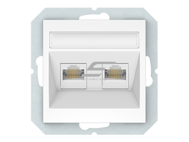 Kompiuterio lizdas | 2 vietų | RJ45 CAT6E UTP | potinkinis | IP20 | baltas | Vilma | QR1000 | KLRJ45-26E2-02 | 4779101118377 Kompiuterio lizdas | 2 vietų | RJ45 CAT6E UTP | potinkinis | IP20 | baltas | Vilma | QR1000 | KLRJ45-26E2-02 | 4779101118377