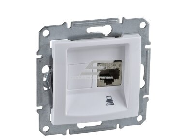 Kompiuterio lizdas | 1 vietos | 1xRJ45 CAT5E UTP | potinkinis | IP20 | baltas | Sedna Design | Schneider Electric | SDD111451 Kompiuterio lizdas | 1 vietos | 1xRJ45 CAT5E UTP | potinkinis | IP20 | baltas | Sedna Design | Schneider Electric | SDD111451