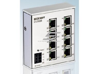Komunikatorius | RJ45 | 8 portų | Ethernet | 24VDC | 10/100Mbits/s | DIN | Beckhoff | CU2008 Komunikatorius | RJ45 | 8 portų | Ethernet | 24VDC | 10/100Mbits/s | DIN | Beckhoff | CU2008