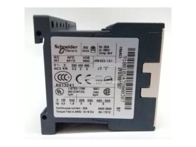 Reversinis kontaktorius | 4kW | 20A | 230-690V | IP20 | Telemecanique | LC2K0910B72 Reversinis kontaktorius | 4kW | 20A | 230-690V | IP20 | Telemecanique | LC2K0910B72