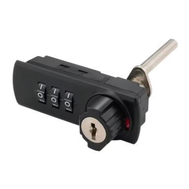 Code lock | lock | with key | 3-digit | for cabinet | for safe | 64.3x20.3mm | black Code lock | lock | with key | 3-digit | for cabinet | for safe | 64.3x20.3mm | black