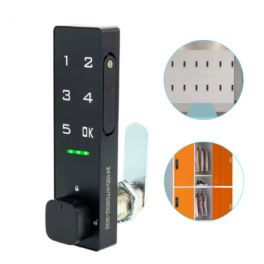 Digital coded cabinet lock | smart furniture and locker lock | 90° unlocking | 105x30mm | black | zinc alloy + ABS Digital coded cabinet lock | smart furniture and locker lock | 90° unlocking | 105x30mm | black | zinc alloy + ABS