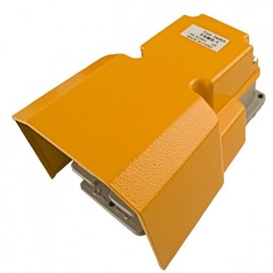Industrial foot control pedal | 15A | 250VAC | 1NC + 1NO | IP65 | aluminum | yellow Industrial foot control pedal | 15A | 250VAC | 1NC + 1NO | IP65 | aluminum | yellow