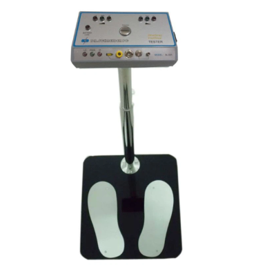 Professional ESD tester with dual measurement | wrist strap and footwear resistance testing | 6V DC | stainless steel construction Professional ESD tester with dual measurement | wrist strap and footwear resistance testing | 6V DC | stainless steel construction