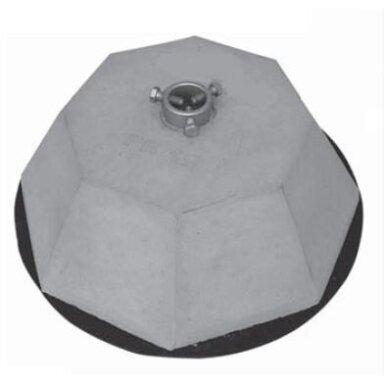 Concrete base for lightning rods | 19 kg | 12-32mm | MJPB19 Concrete base for lightning rods | 19 kg | 12-32mm | MJPB19