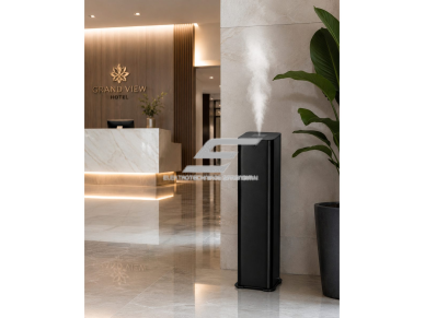 Bevandenis aromato difuzorius | 24 W | 1000 ml | Wi-Fi programėlė | pastatomas | 160×160×540 mm | juodas | ES-GE-900 3