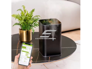 Bevandenis aromato difuzorius | 12 W | 500 ml | valdymas programėle | HVAC jungtis | pastatomas | 160×160×270 mm | juodas | ES-GB-800B 3 Bevandenis aromato difuzorius | 12 W | 500 ml | valdymas programėle | HVAC jungtis | pastatomas | 160×160×270 mm | juodas | ES-GB-800B 3