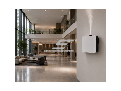 Bevandenis aromato difuzorius | 8 W | 500 ml | iki 2000 m³ | 12 V DC | Wi-Fi ir Bluetooth | sieninis arba pastatomas | 344×154×256,5 mm | baltas | ES-GL-D2000W1 2