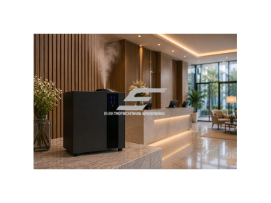 Komercinis aromato difuzorius | 13 W | 800 ml | Wi-Fi ir Bluetooth | HVAC jungtis | pastatomas | 270×140×285 mm | juodas | ES-A5000 3