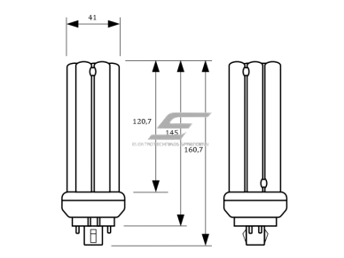 Kompaktinė liuminescencinė lempa GX24q-4 | 42W | 2700K | 3000lm | 4pin | Philips | 8711500272089 1 Kompaktinė liuminescencinė lempa GX24q-4 | 42W | 2700K | 3000lm | 4pin | Philips | 8711500272089 1