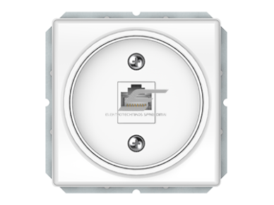 Kompiuterio lizdas | 1 vietos | RJ45 CAT5E UTP AMP | potinkinis | IP20 | baltas | Vilma | ST150 | KLRJ45-15e1-02 | 4779101630442