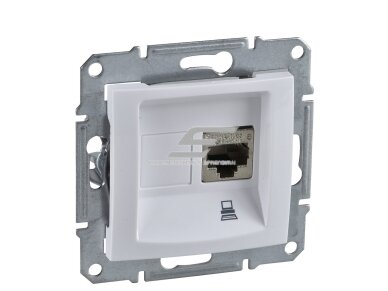 Kompiuterio lizdas | 1 vietos | 1xRJ45 CAT5E UTP | potinkinis | IP20 | baltas | Sedna Design | Schneider Electric | SDD111451 Kompiuterio lizdas | 1 vietos | 1xRJ45 CAT5E UTP | potinkinis | IP20 | baltas | Sedna Design | Schneider Electric | SDD111451