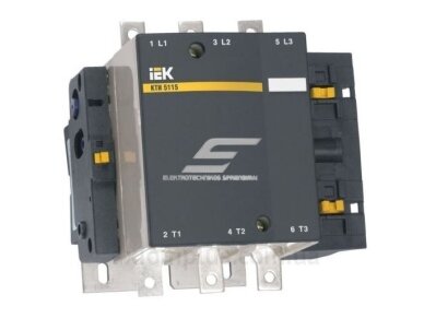 Kontaktorius | 55kW | 115A | 400V | IEK | KTI-5115 115A Kontaktorius | 55kW | 115A | 400V | IEK | KTI-5115 115A