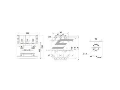 Pramoninis magnetinis kontaktorius | 3P | 400 A (AC-3) | 110 kW/230 V | 4 NO + 2 NC | ritė 110 V AC | IEC/EN 60947-4-1 | Promfactor Baltic FC70400110 1