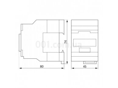 Kontaktorius | 1NC | 2,2kW | 9A | 230V | IP20 | IEK | IEK-2,2W-9A-230V 1 Kontaktorius | 1NC | 2,2kW | 9A | 230V | IP20 | IEK | IEK-2,2W-9A-230V 1