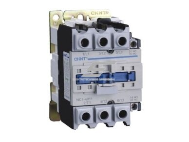 Kontaktorius | 1NO+1NC | 3P | 18,5kW | 40A | 230VAC | 50Hz | CHINT | NC1-40A | 6940092429546 Kontaktorius | 1NO+1NC | 3P | 18,5kW | 40A | 230VAC | 50Hz | CHINT | NC1-40A | 6940092429546