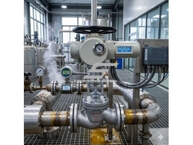 Elektrinis reguliavimo vožtuvas | skysčių srautų valdymui | DN50–DN400 | 2 krypčių | flanšinis | nerūdijantis plienas | daugiasūkis aktuatorius 1 Elektrinis reguliavimo vožtuvas | skysčių srautų valdymui | DN50–DN400 | 2 krypčių | flanšinis | nerūdijantis plienas | daugiasūkis aktuatorius 1