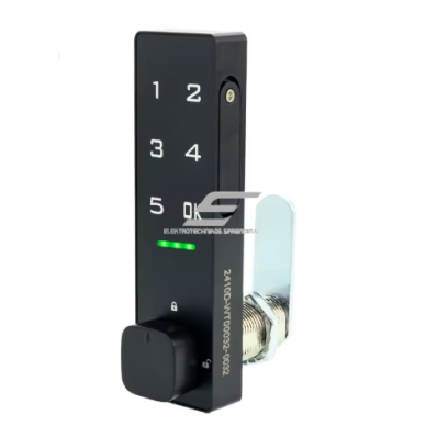Digital coded cabinet lock | smart furniture and locker lock | 90° unlocking | 105x30mm | black | zinc alloy + ABS Digital coded cabinet lock | smart furniture and locker lock | 90° unlocking | 105x30mm | black | zinc alloy + ABS