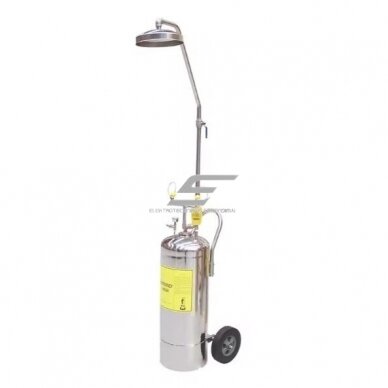 Mobile Combined Emergency Safety Shower | Body | Face | Eye Wash System | with 45L Water Tank | 2130 mm | Stainless Steel 1 Mobile Combined Emergency Safety Shower | Body | Face | Eye Wash System | with 45L Water Tank | 2130 mm | Stainless Steel 1
