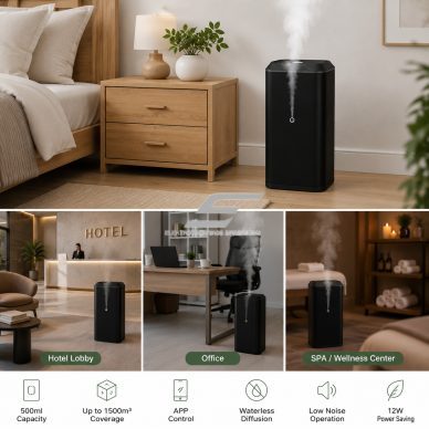 Commercial aroma diffuser | 12W | 500 ml | HVAC compatible | APP control | floor-standing | waterless | 160x160x270mm | bronze 4 Commercial aroma diffuser | 12W | 500 ml | HVAC compatible | APP control | floor-standing | waterless | 160x160x270mm | bronze 4
